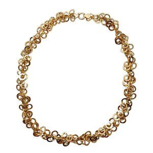 14K Yellow Gold Double Link Necklace #22812